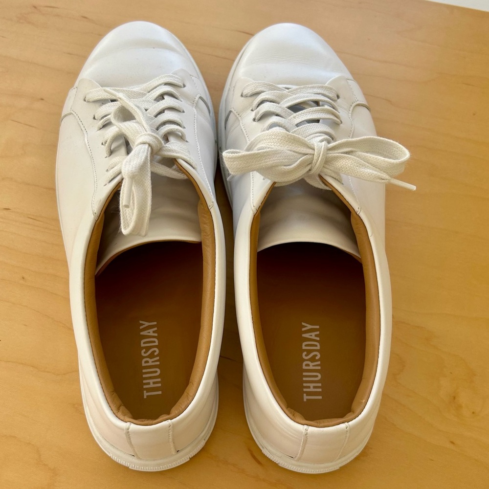 Thursday White Premier Low Top Sneakers Size 10.5 - Picture 8 of 9